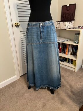 Jean midi skirt size 44..